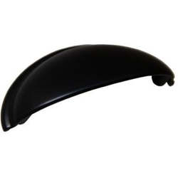 3 Inch Center to Center Cup Pull Collection Cabinet Pull, Matte Black