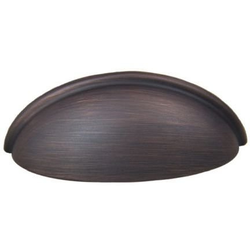 3 Inch Center to Center Cup Pull Collection Cabinet Pull, Oil Rubbed Bronze