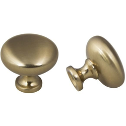 1-1/4 Inch Diameter Modern Collection Mushroom Cabinet Knob, Rose Gold