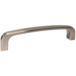 3-3/4 Inch Center to Center Modern Collection Cabinet Pull, Satin Nickel