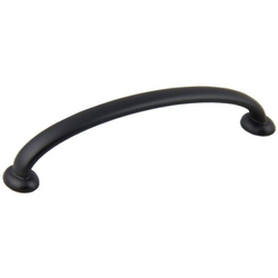 5 Inch Center to Center Modern Collection Deco Cabinet Pull, Matte Black