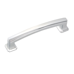 Bridges 3-3/4 Inch Center to Center Chrome Cabinet Pull