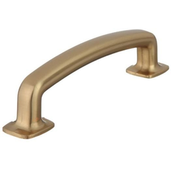3-3/4 Inch Center to Center Contemporary Collection Vail Cabinet Pull, Rose Gold