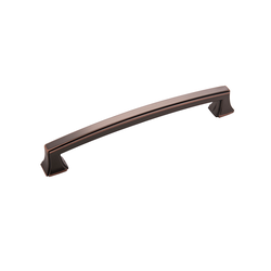 Bridges Pull 6-5/16 inch Center to Center Oil Rubbed Bronze Highlighted