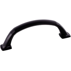3-3/4 Inch Center to Center Contemporary Collection Madison Cabinet Pull, Matte Black