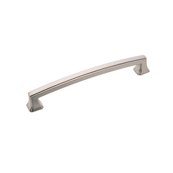 Bridges Pull 6-5/16 inch Center to Center Satin Nickel