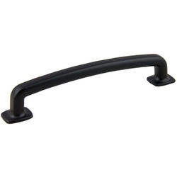 5 Inch Center to Center Contemporary Collection Vail Cabinet Pull, Matte Black