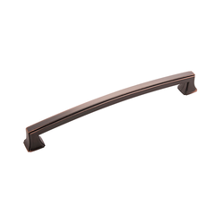 Bridges Pull 7-9/16 inch Center to Center Oil Rubbed Bronze Highlighted