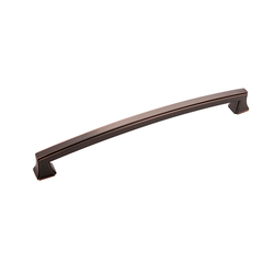 Bridges Pull 8-13/16 inch Center to Center Oil Rubbed Bronze Highlighted