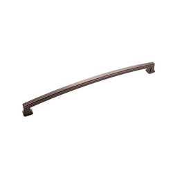Bridges Pull 12 inch Center to Center Oil Rubbed Bronze Highlighted
