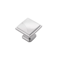 Bridges Knob 1-1/4 inch Diameter Chrome Finish