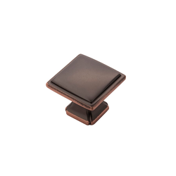 Bridges Knob 1-1/4 inch Diameter Oil Rubbed Bronze Highlighted