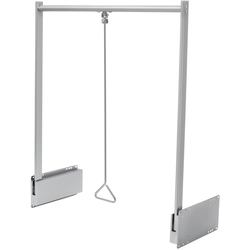 Adjustable Pull Down Closet Rod for 18-48 Inch Width Closet Cabinets, Satin Chrome