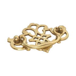 Queen Anne 3 Inch Center to Center Lancaster Hand Polished Cabinet Bail Pull