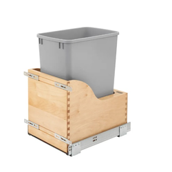 22% OFF 32 Quart Undermount Single Trash Pull-Out Waste Container with Blum Tandem and Blumotion Soft-Close Slides , Face Frame Min. Cabinet Opening: 11-1/2 Inch Wide, Natural