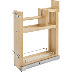 Paper Towel Pull Out Organizer with Soft Close, Face Frame Min. Cabinet Opening: 6-5/8 Inch Wide, Natural Maple