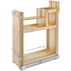 Paper Towel Pull Out Organizer with Soft Close, Face Frame Min. Cabinet Opening: 8-1/2 Inch Wide, Natural Maple