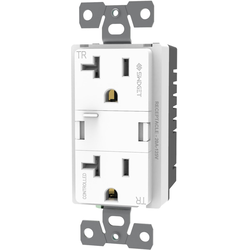 120 VAC 20 A Swidget Smart Outlet with WiFi Control Insert, White
