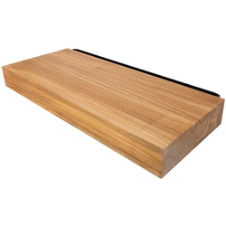 24 Inch Width Teak Floating Shelf, Teak