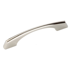 Greenwich 3-3/4 Inch Center to Center Bright Nickel Cabinet Pull