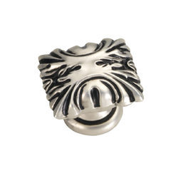 Ithica 1-5/16 Inch Length Satin Antique Silver Cabinet Knob