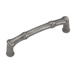 Bamboo 3 Inch Center to Center Black Nickel Vibed Cabinet Pull
