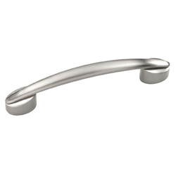 Luna 3-3/4 Inch Center to Center Satin Nickel Cabinet Pull
