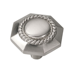 Ravel 1-3/16 Inch Diameter Satin Nickel Cabinet Knob