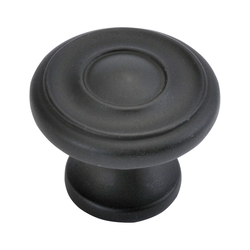 Cottage 1-1/4 Inch Diameter Oil Rubbed Bronze Cabinet Knob