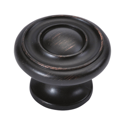 Cottage 1-1/2 Inch Diameter Vintage Bronze Cabinet Knob
