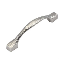 Bedrock 3 Inch Center to Center Flat Nickel Cabinet Pull