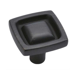 Burke 1 Inch Diameter Vintage Bronze Cabinet Knob