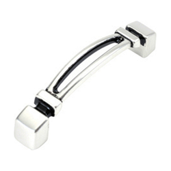 Burke 3 Inch Center to Center Satin Antique Silver Cabinet Pull