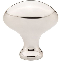 1-1/4 Inch Diameter Egg Cabinet Knob, Polished Nickel Lifetime