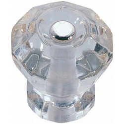 1-1/8 Inch Diameter Astoria Clear Cabinet Knob, Clear