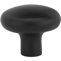 1 Inch Diameter Bronze Round Cabinet Knob, Flat Black Bronze