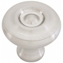 1-1/4 Inch Diameter Waverly Cabinet Knob, Satin Nickel