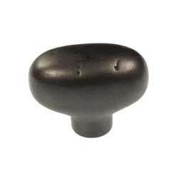 Carbonite Knob 1-7/8 inch Diameter Black Iron
