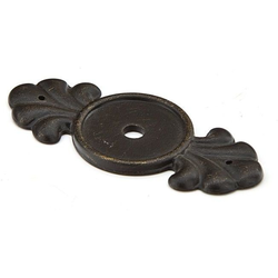 Tuscany Bronze Backplate for Cabinet Knob, Medium Bronze