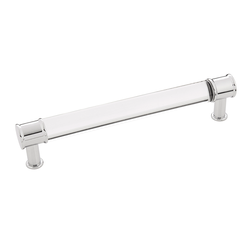 Midway Pull 6-5/16 inch Center to Center Crysacrylic with Chrome
