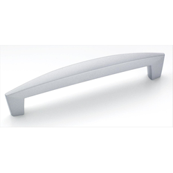 Creased Bow 5-1/16 Inch Center to Center Anodized Aluminum Cabinet Pull