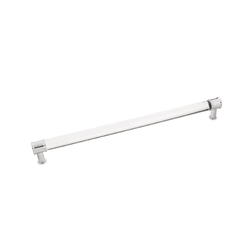 Midway Pull 12 inch Center to Center Crysacrylic with Chrome
