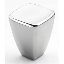 Clearance Sale, Creased Bow 7/8 Inch Diameter Polished Chrome Cabinet Knob