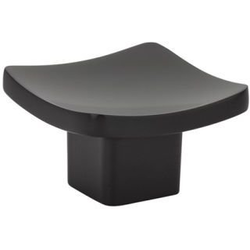 1-5/8 Inch Diameter Basin Cabinet Knob, Flat Black