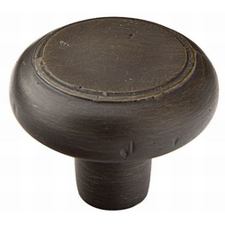 1-3/4 Inch Diameter Bronze Barn Cabinet Knob, Medium Bronze