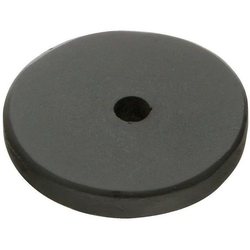 Sandcast Bronze Round Backplate for Cabinet Knob, Flat Black Bronze