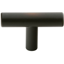 2 Inch Diameter Brass Bar Cabinet Knob, Oil Rubbed Bronze