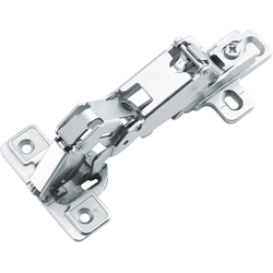 Concealed Frameless 165 Degree Hinge, Polished Nickel