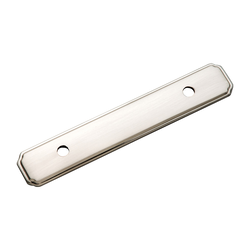 Silverado 3 Inch Center to Center Satin Nickel Back-plate