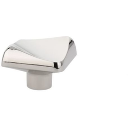 1-3/8 Inch Diameter Bezier Cabinet Knob, Polished Nickel
